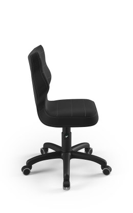 ENTELO Petit Czarny Velvet 17 rozmiar 4 - DOBRE KRZESŁO dla kręgosłupa, ortopedyczne - fotel obrotowy do biurka