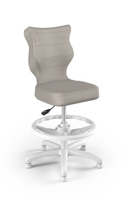 ENTELO Petit Biały Monolith 03 rozmiar 4 WK+P - DOBRE KRZESŁO dla kręgosłupa, ortopedyczne - fotel obrotowy do biurka