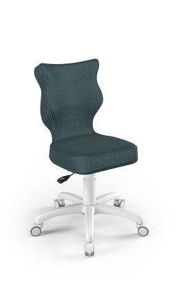 ENTELO Petit Biały Monolith 06 rozmiar 3 - DOBRE KRZESŁO dla kręgosłupa, ortopedyczne - fotel obrotowy do biurka