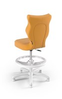 ENTELO Petit Biały Velvet 35 rozmiar 4 WK+P - DOBRE KRZESŁO dla kręgosłupa, ortopedyczne - fotel obrotowy do biurka