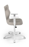 ENTELO Duo Biały Monolith 03 rozmiar 6 - DOBRE KRZESŁO dla kręgosłupa, ortopedyczne - fotel obrotowy do biurka
