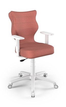 ENTELO Duo Biały Monolith 08 rozmiar 6 - DOBRE KRZESŁO dla kręgosłupa, ortopedyczne - fotel obrotowy do biurka