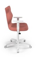 ENTELO Duo Biały Monolith 08 rozmiar 6 - DOBRE KRZESŁO dla kręgosłupa, ortopedyczne - fotel obrotowy do biurka