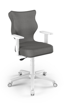 ENTELO Duo Biały Monolith 33 rozmiar 6 - DOBRE KRZESŁO dla kręgosłupa, ortopedyczne - fotel obrotowy do biurka