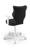 ENTELO Duo Biały Velvet 17 rozmiar 6 - DOBRE KRZESŁO dla kręgosłupa, ortopedyczne - fotel obrotowy do biurka