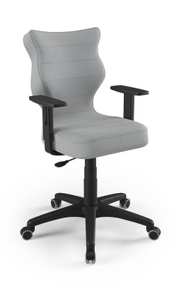 ENTELO Duo Czarny Velvet 03 rozmiar 6 - DOBRE KRZESŁO dla kręgosłupa, ortopedyczne - fotel obrotowy do biurka