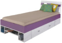Meblar NEXT System (C) - Zestaw mebli młodzieżowych - 7 el. szafa, łóżko, regał, biurko, komoda, półka, szafka nocna