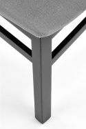Halmar GERARD2 krzesło czarny / tap: velvet Monolith 85 (popiel)