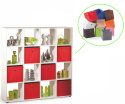 Halmar WINNY szuflada zielony składany pojemnik, kosz, organizer na zabawki, dokumenty, bieliznę, czapki, szaliki