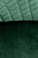 Halmar hoker H103 ciemny zielony tkanina velvet, stal malowana regulowana wysokość do kuchni lokalu