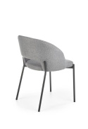 Halmar K373 krzesło popielaty materiał: tkanina / stal malowana proszkowo