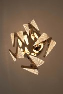 King Home Lampa wisząca LED BUTTERFLY DISC 5 różowe złoto metal transparentny akryl