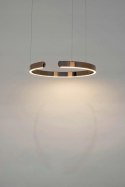 King Home Lampa LED sufitowa wisząca VISTA 40 miedziany chrom stal polerowana osłona akrylowa