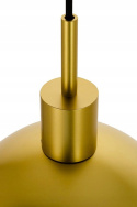 King Home Lampa wisząca sufitowa GLOBO 25 złota - metal mat szkło dymiony E27