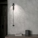 King Home Kinkiet Lampa ścienna LED CLARID BLACK czarna aluminium stal klosz regulowany do wnętrz klasycznych i nowoczesnych