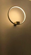KINKIET OKRĄGŁY LAMPA ŚCIENNA LED CIRCLE WALL ZŁOTA aluminium osłona AKRYL Moosee MOOSEE