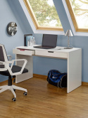 Halmar biurko ESKIMO B-1 biały MDF lakier laminat obrzeża ABS z szufladami 120x60