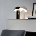 NEW GARDEN lampa biurkowa LED ENOKI NEGRO INDOOR & OUTDOOR czarna wbudowana bateria regulacja natężenia światła regulowany klosz
