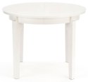 Halmar SORBUS stół rozkładany100-200x100 blat MDF okleina naturalna dębowa - biały, nogi drewno lite bukowe - białe