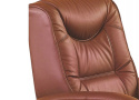 Halmar JEFF fotel wypoczynkowy rozkładany brązowy ekoskóra