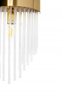 King Home Kinkiet Lampa ścienna FLORENS metal złota kryształ transparentny 2 x E14 glamour