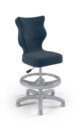 Entelo Petit Szary Velvet 24 rozmiar 4 WK+P ergonomiczne krzesło / fotel do biurka