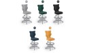 Entelo Petit Szary Velvet 24 rozmiar 4 WK+P ergonomiczne krzesło / fotel do biurka