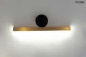 Moosee MOOSEE Kinkiet lampa ścienna LED WAND 45 złota stal nierdzewna osłona akryl montatura czarna