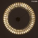 Moosee MOOSEE lampa wisząca LED ALLISIA 60 złota metal szkło kryształowe transparentny