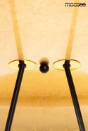 Moosee MOOSEE lampa wisząca sufitowa LED STING RAY 80 czarna mat / złota metalowa do domu lokalu biura