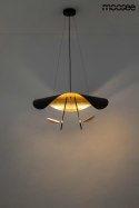 Moosee MOOSEE lampa wisząca sufitowa LED STING RAY 80 czarna mat / złota metalowa do domu lokalu biura