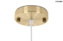 Moosee MOOSEE lampa wisząca LED PUZO L złota metalowa klosz szklany nowoczesna przypomina spinacz