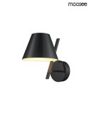 Moosee MOOSEE Kinkiet lampa ścienna MAGO czarna metalowa gwint E14 pozwala dostosować do własnych potrzeb barwę i moc światła