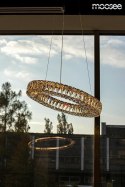 Moosee MOOSEE lampa wisząca LED ALLISIA 80 złota metal szkło kryształowe transparentny