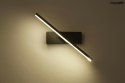 Moosee MOOSEE Kinkiet lampa ścienna REM LED czarna obrotowy 330 stopni metal aluminium