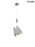 Moosee MOOSEE lampa wisząca LED BUTTERFLY S złota metal skrzydła szkło kryształowe transparentny - motyl