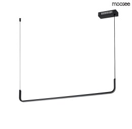 Moosee MOOSEE lampa wisząca LED SHAPE 120 czarna aluminium nowoczesna i minimalistyczna