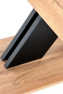 HALMAR stół XARELTO prostokątny rozkładany 130-175x85 dąb wotan - czarny płyta meblowa okleinowana