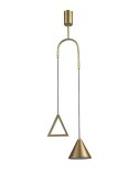 Moosee MOOSEE lampa wisząca LED ACUSTICA złota metal aluminium funkcjonalna i nowoczesna