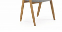 Halmar K344 krzesło do jadalni popielate, materiał: tkanina /stelaż stal malowana kolor drewnopodobny