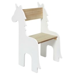 Intesi Krzesło dziecięce Unicorn białe/naturalne
