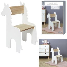 Intesi Krzesło dziecięce Unicorn białe/naturalne