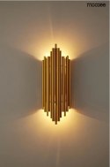 Moosee MOOSEE Kinkiet lampa ścienna HARMONIC złota stal nierdzewna 2xE14 do salonu korytarza sypialni hotelu czy lokalu