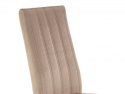 Halmar DIEGO 3 krzesło do jadalni dąb miodowy / tap. velvet pikowany Pasy - MONOLITH 09 (jasny brąz)