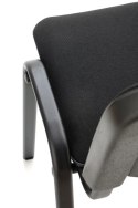 Halmar ISO krzesło, czarny, OBAN EF019 krzesło konferencyjne sztaplowanie materiał: stal lakierowana proszkowo / tkanina