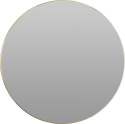 Intesi Lustro Zarifa ścienne okrągłe 55 cm złote cienka rama metalowa do zawieszenia w przedpokoju łazience czy jadalni