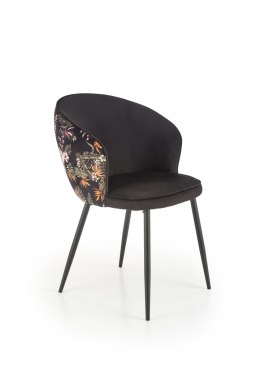 Halmar K506 krzesło wielobarwny materiał: tkanina - velvet / stal malowana proszkowo
