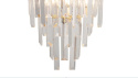Moosee MOOSEE Kinkiet lampa ścienna MAJESTIC złota stal E14 kryształowe sople nachodzące na siebie rozpraszają światło
