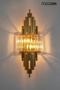 Moosee MOOSEE Kinkiet lampa ścienna TOWERS złota metal kryształ transparentny oryginalna i elegancka do domu i do lokalu
