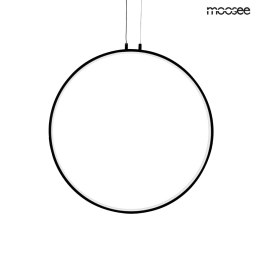 Moosee MOOSEE lampa wisząca LED CIRCULO 60 czarna metal aluminium w kształcie okręgu prosta i dekoracyjna